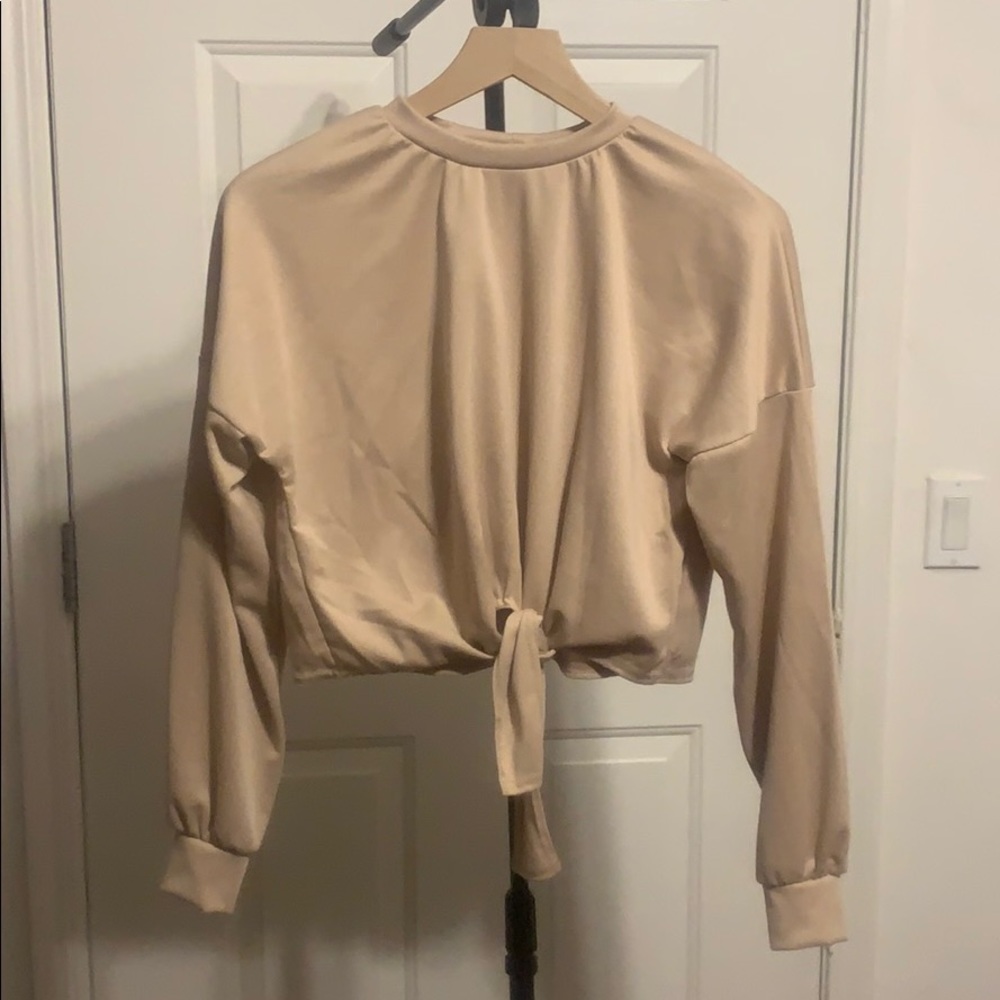 Boohoo soft knot front lounge set